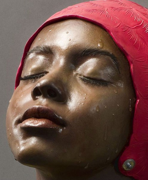 Гиперреалистичные скульптуры мокрых людей  от Кэрола Фейермана 