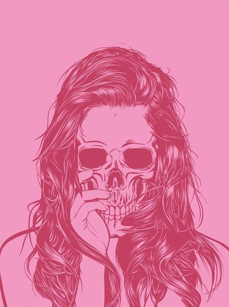 Серия работ "Skull Girls" от иллюстратора Gerrel Saunders