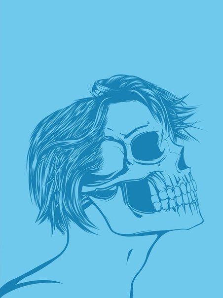 Серия работ "Skull Girls" от иллюстратора Gerrel Saunders