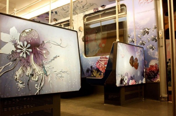 Искусство в вагонах метро