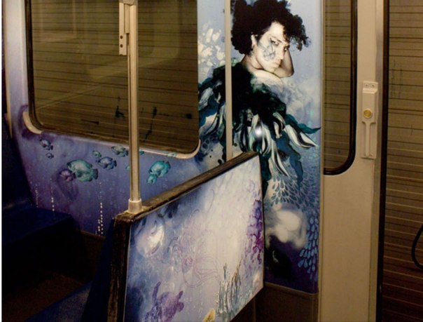 Искусство в вагонах метро