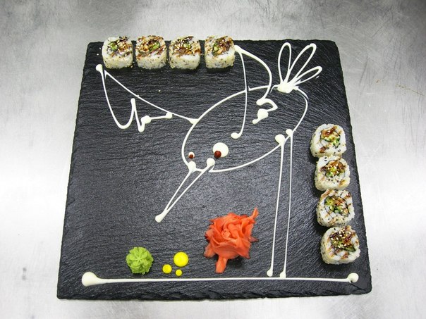 "Картины на тарелках для суши" от Алексея Платунова
