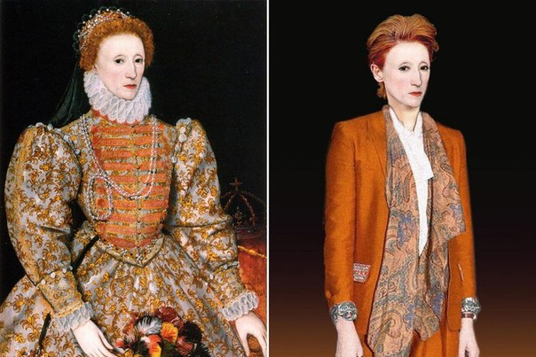 Неожиданные портреты Генриха VIII, Елизаветы I, Марии Антуанетты, Уильяма Шекспира и адмирала Нельсона.