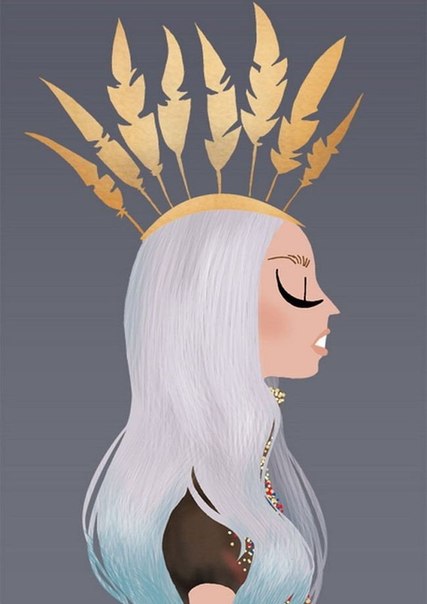 Леди Гага глазами иллюстратора Adrian Valencia