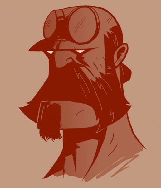 Иллюстратор Vanja Mrgan представил, как бы телегерои выглядели с бородой
