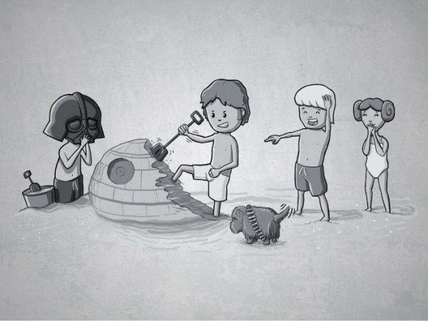 Герои Star Wars в детстве