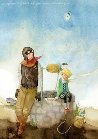 Иллюстрации к книге "Маленкий принц" от художника Kim Min Ji
