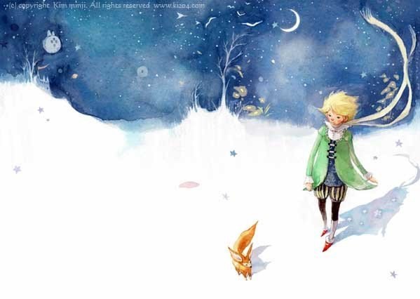 Иллюстрации к книге "Маленкий принц" от художника Kim Min Ji