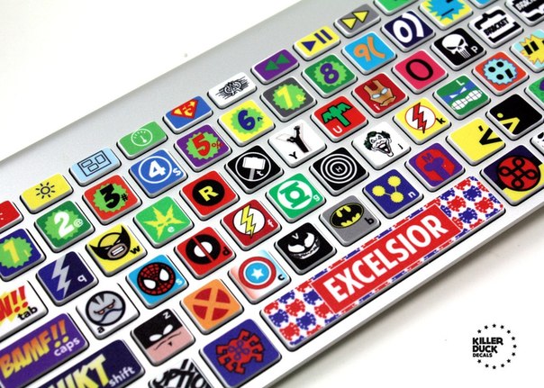 Супергеройская клавиатура для macbook