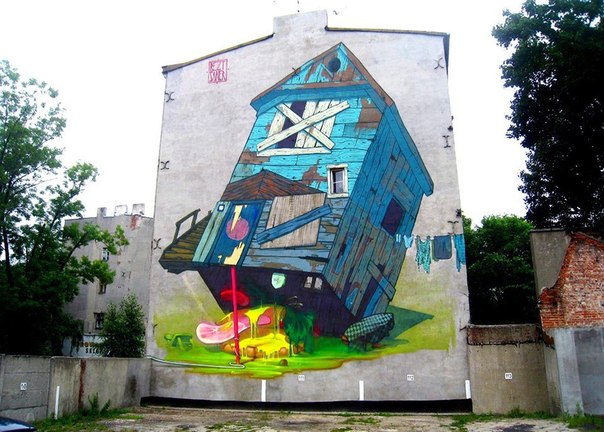 Стрит-арт от польского граффитиста Sainer