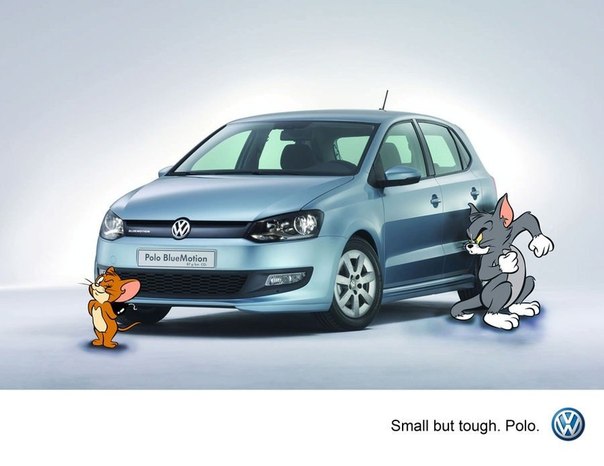 Свежая реклама Volkswagen Polo: "Mаленький, но жесткий"