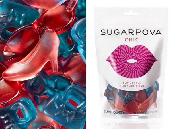 «Sugarpova» - конфеты интересной формы от российской теннисистки Марии Шараповой