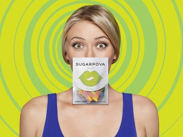 «Sugarpova» - конфеты интересной формы от российской теннисистки Марии Шараповой