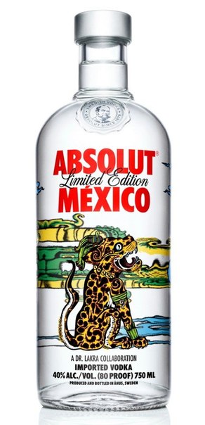 Удивительный дизайн ограниченной серии водки Absolut Mexico для североамериканского рынка