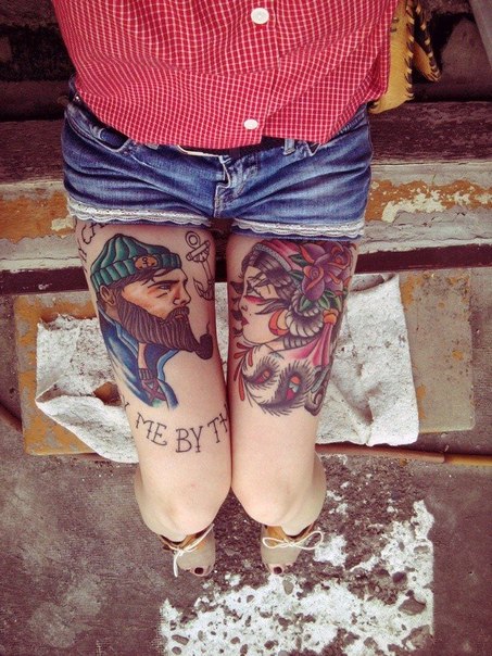 Татуировки на бедрах