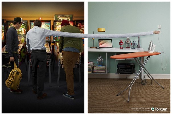 Реклама энергетической компании Fortum: "Управляй своим домом из любой точки мира"
