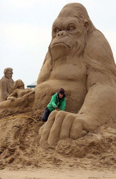 Фестиваль песчаных скульптур в Англии