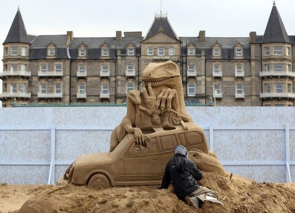 Фестиваль песчаных скульптур в Англии