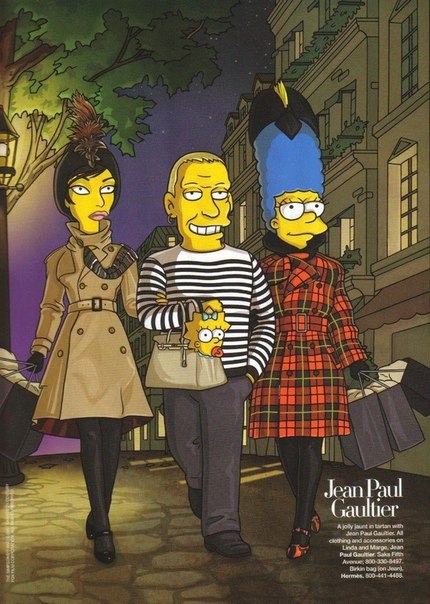 Семейка Симпсонов демонстрирует наряды мировых брендов на страницах журнала Harper's Bazaar 