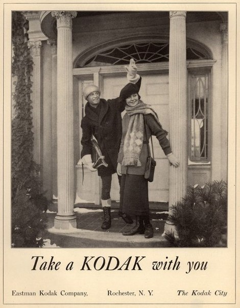 Винтажная реклама камеры Kodak