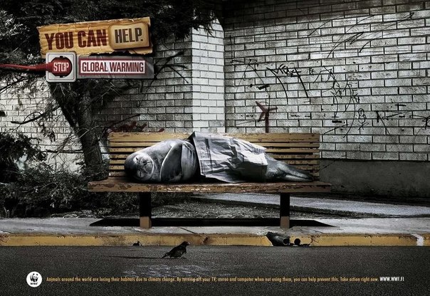 Серия реклам от WWF: "Вы можете помочь"