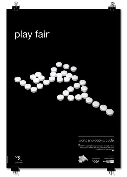 "Play Fair" - серия плакатов, антидопинговой кампании Марио Мейра