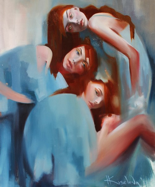 Женские образы в картинах Katarina Kiseleva 
