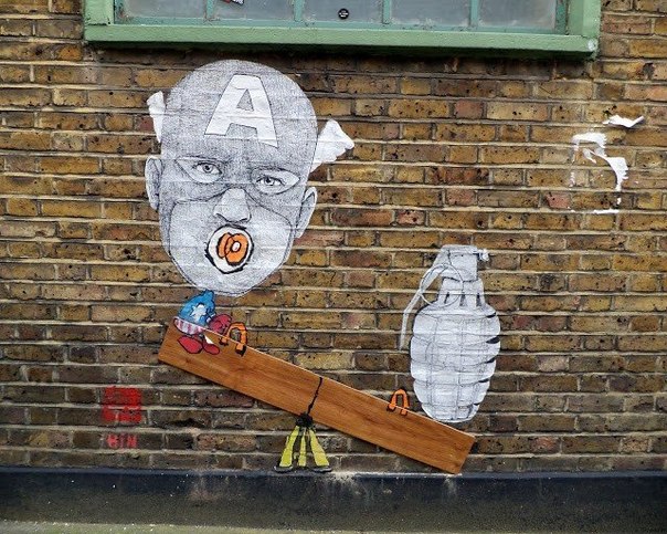 Подборка стрит - арта с улиц лондонского Ист - Энда