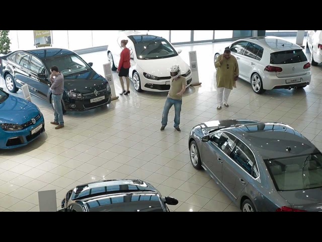 Хорошо обыгранный Harlem Shake в новой рекламе аудиосистемы VW Passat