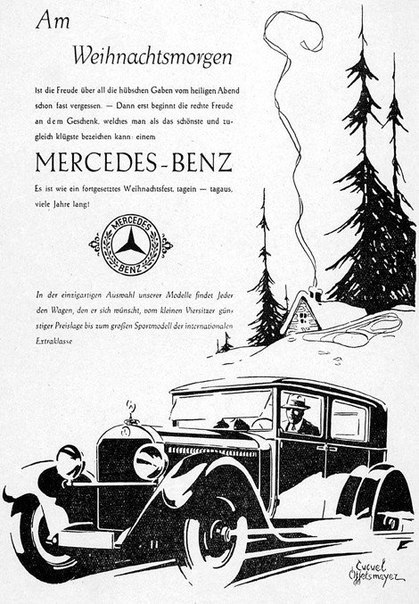 Подборка рекламных принтов Mercedes-Benz