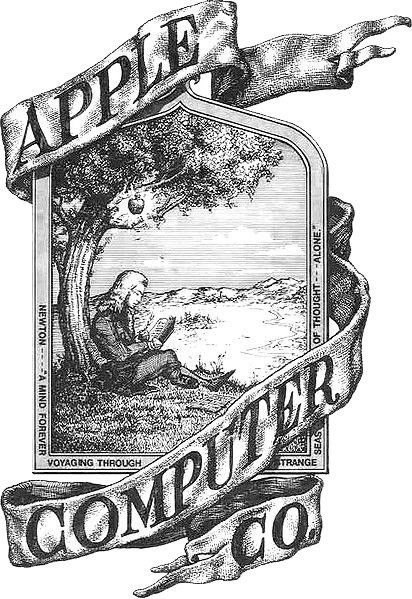 Самый первый логотип Apple