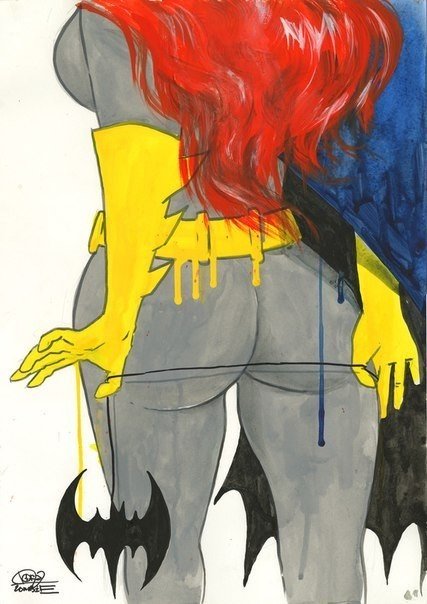 Супергероини в картинах художницы Lora Zombie 