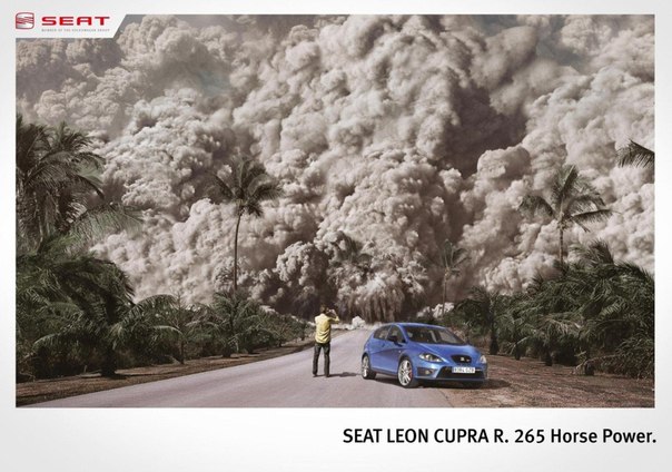 Отличная реклама спортивного SEAT Leon