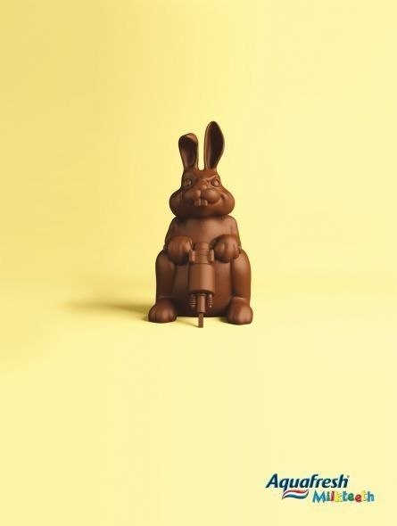 Aquafresh: "Шоколадный кролик угроза для зубов, если нет Aquafresh"