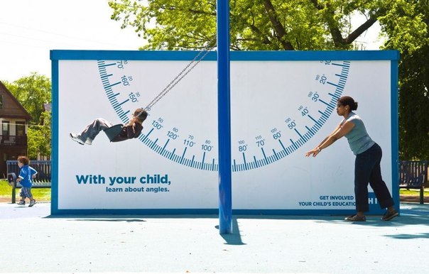 Креативная реклама центра семьи и молодежи. "Участвуйте в образовании вашего ребенка."