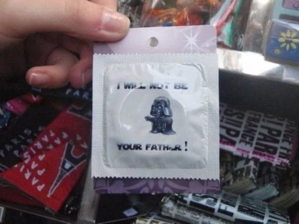 Презервативы с Дартом Вейдером: "Я не буду твоим отцом!"