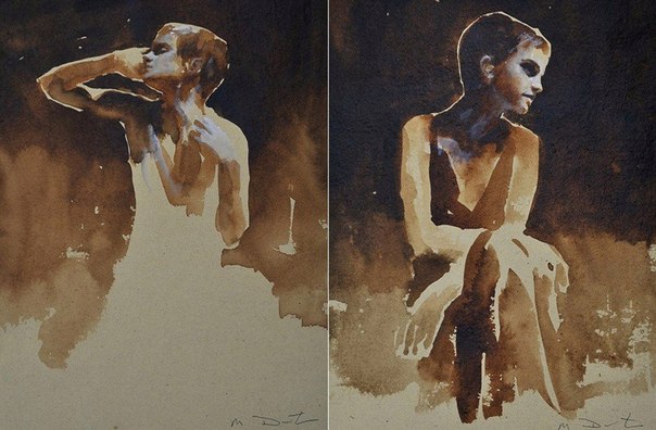 Портреты Эммы Уотсон от художника Mark Demsteader