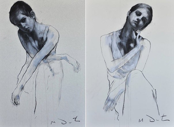 Портреты Эммы Уотсон от художника Mark Demsteader