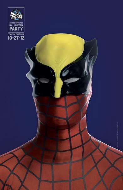 Магазин комиксов Silver Snail Comics & Collectibles: "Приглашаем на Хэллоуин-вечеринку. Готовьте маскировку!"
