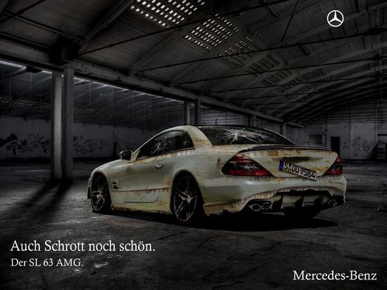 Подборка рекламы Mercedes разных лет