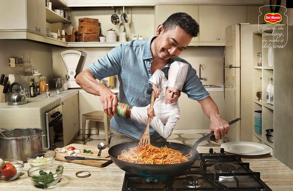 Соусы Del Monte: "Вы готовите, мы делаем еду вкуснее"