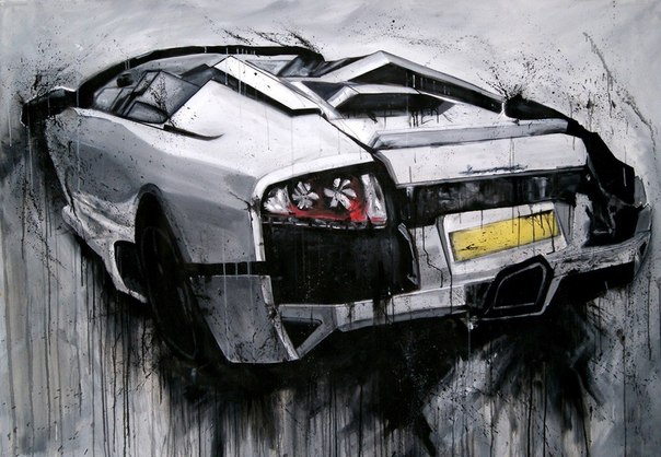 Художник Konstantin Kazantsev и его серия работ "Zero braking distance"