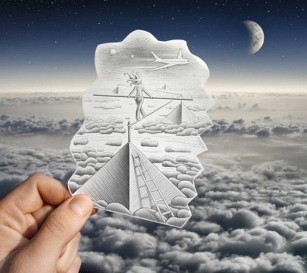 Карандаш против камеры в работах Ben Heine