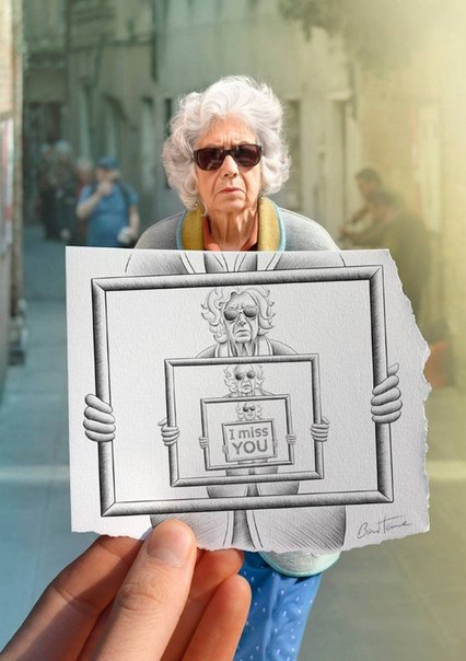 Карандаш против камеры в работах Ben Heine