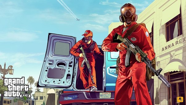 Иллюстрации от студии Rockstar Games к игре Grand Theft Auto V