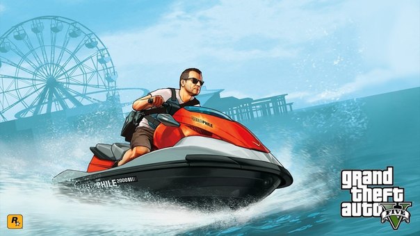 Иллюстрации от студии Rockstar Games к игре Grand Theft Auto V