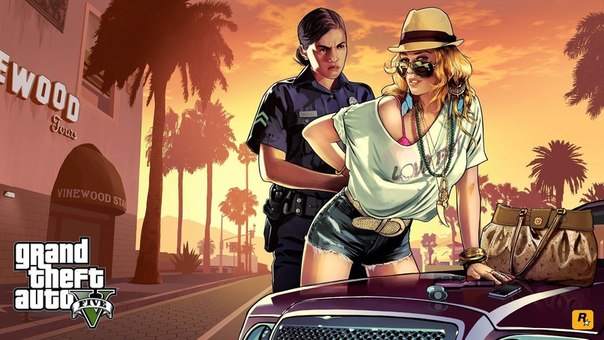 Иллюстрации от студии Rockstar Games к игре Grand Theft Auto V