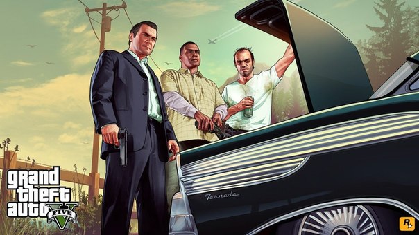 Иллюстрации от студии Rockstar Games к игре Grand Theft Auto V