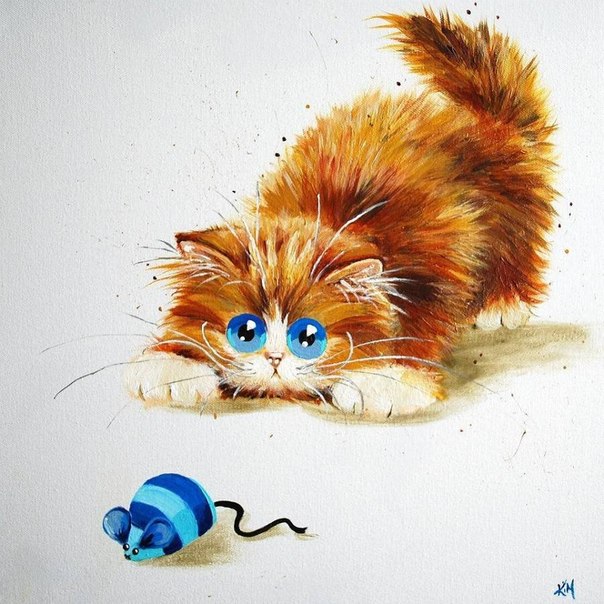 Кошачьи иллюстрации от Kim Haskins