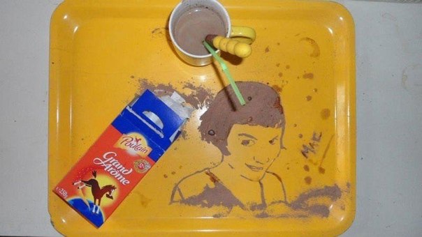 Картины, написанные напитками и едой от Виви Maк – художницы из Франции